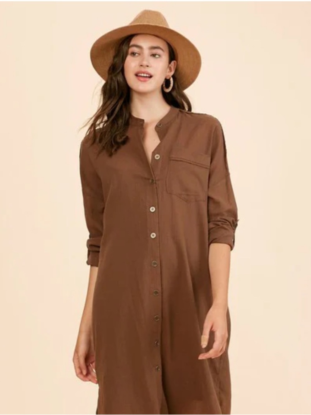 Talula Gauzy Cotton Button Up Dress